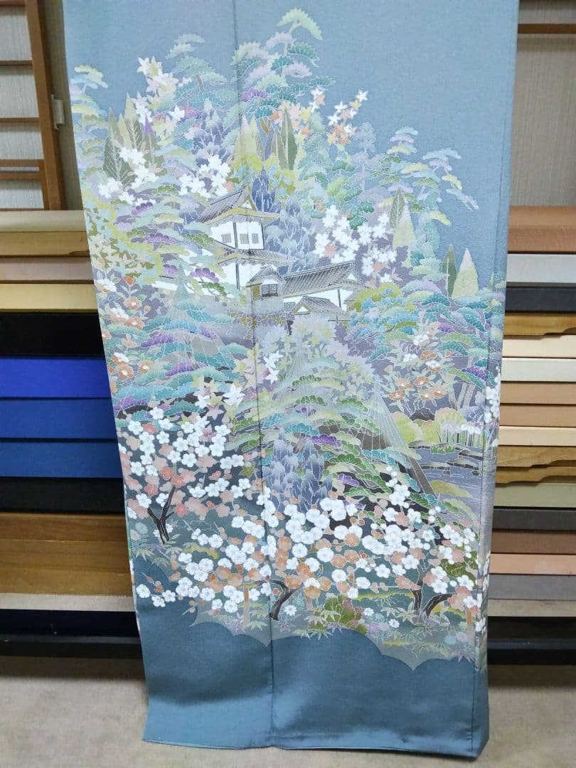 おまとめ 専用 O-277 袋帯 六通 西陣織 唐織 華文 七宝 金糸箔 美品