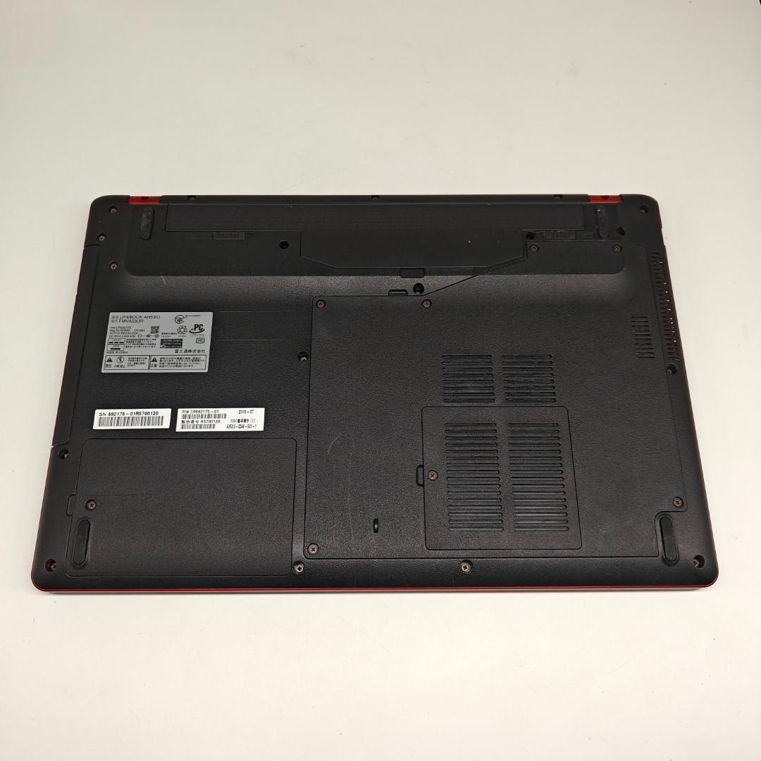 【富士通】AH53 高速i7 SSD512GB 16GB レッド ノートPC