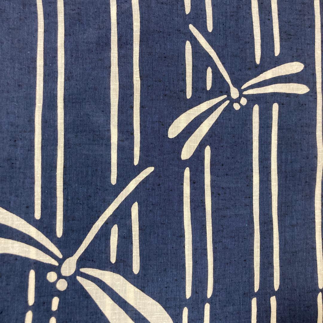 三勝染め 主染浴衣 トールサイズ 裄70cm 注染 トンボ ストライプ 縦縞