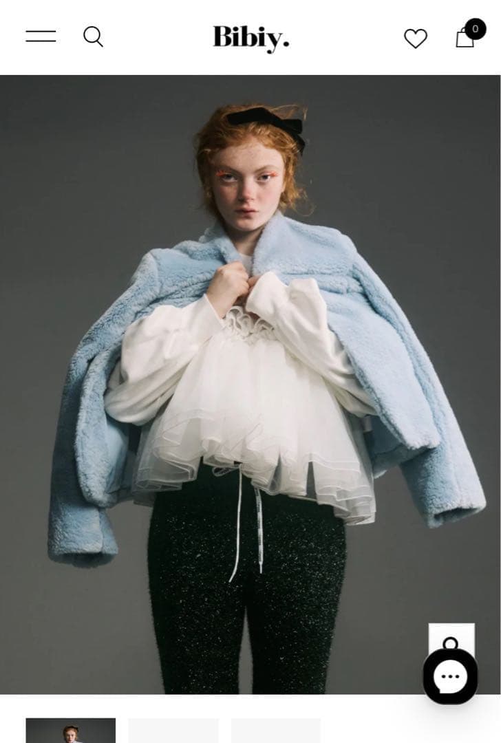 Bibiy. ANGELICA SWEATSHIRT チュールスウェット