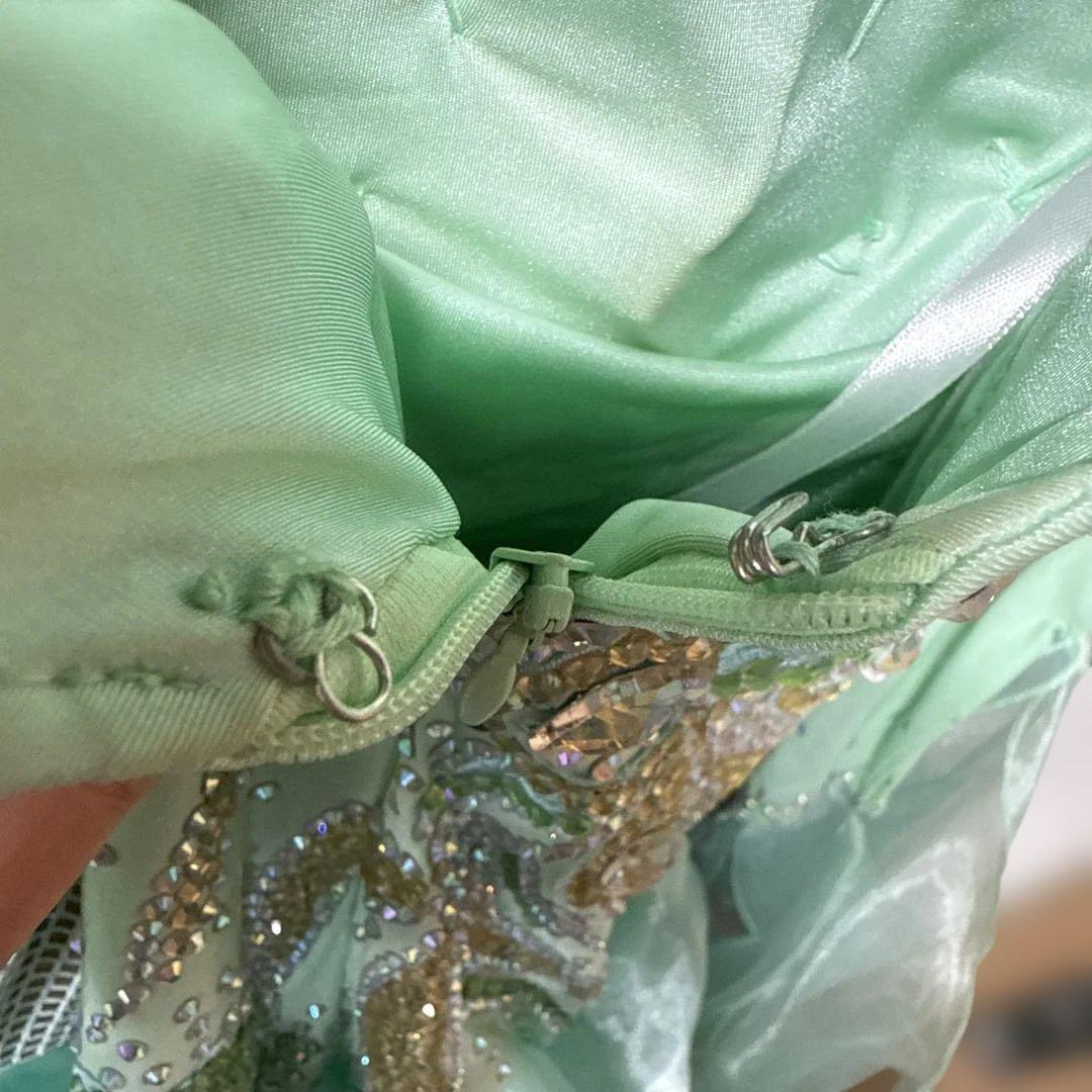 色々あり値下不可です【サイズ不明】　社交ダンス　ドレス　ミントグリーン