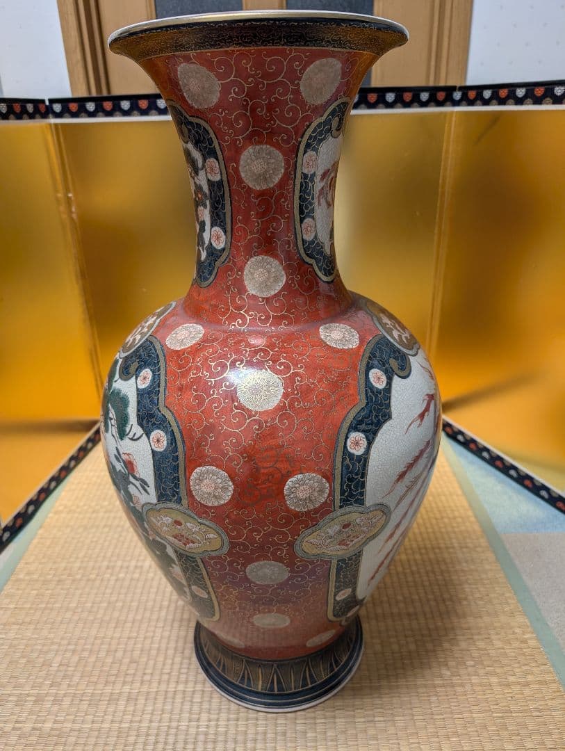 古美術　大型　壺　花瓶　古伊万里　飾り壺　玄関　置物