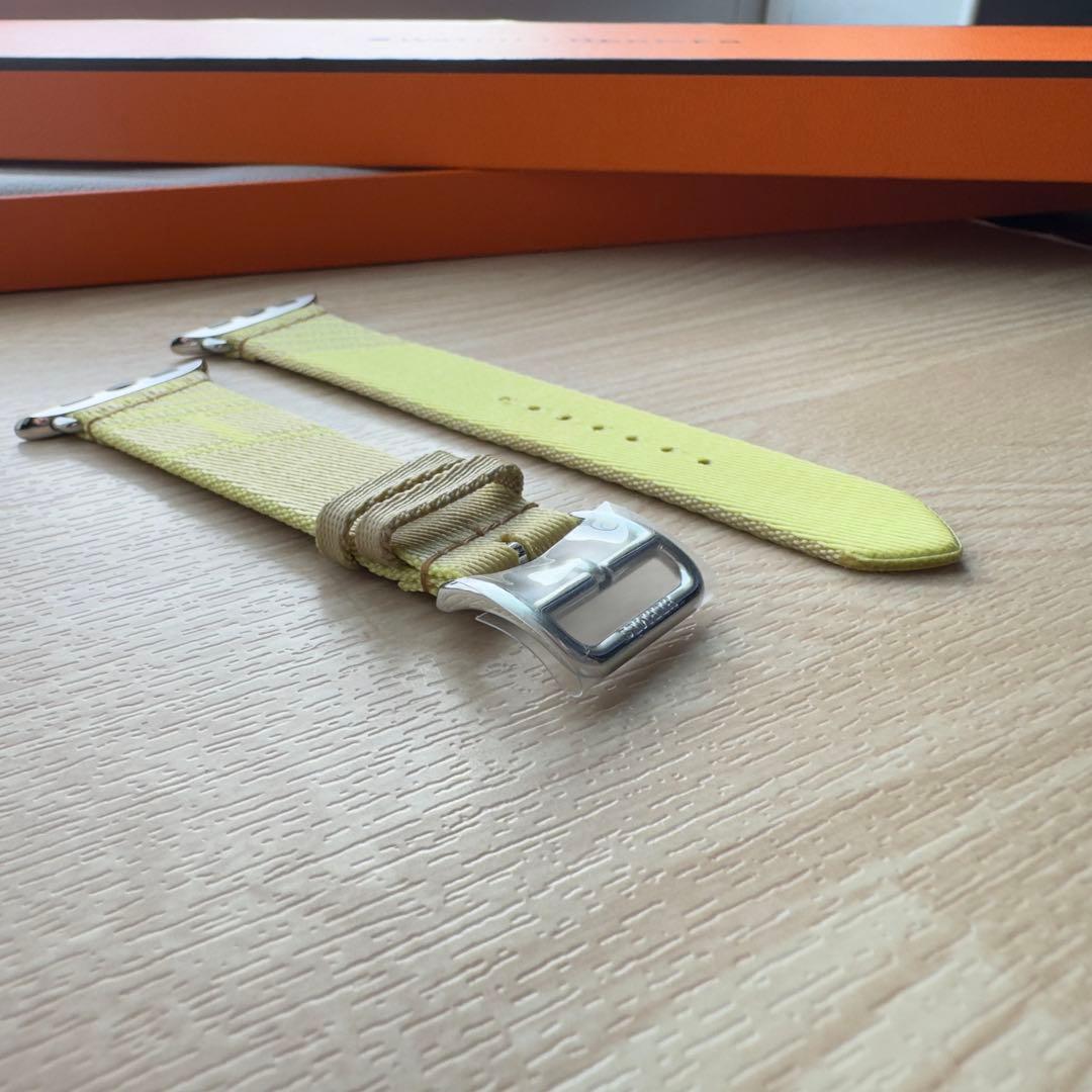 1965 Apple Watch エルメス　ジャンピング　イエロー　ナイロン
