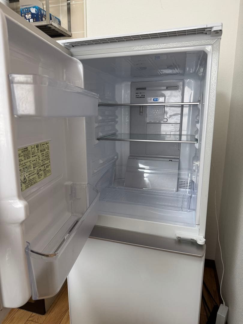 SHARP SJ-GD14E-W ガラス扉