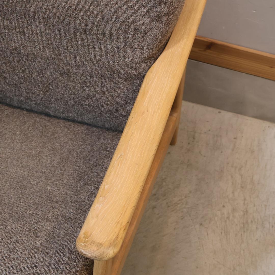 SHIGIYAMA シギヤマ クロスタイム オーク材 1人掛けソファ シングル