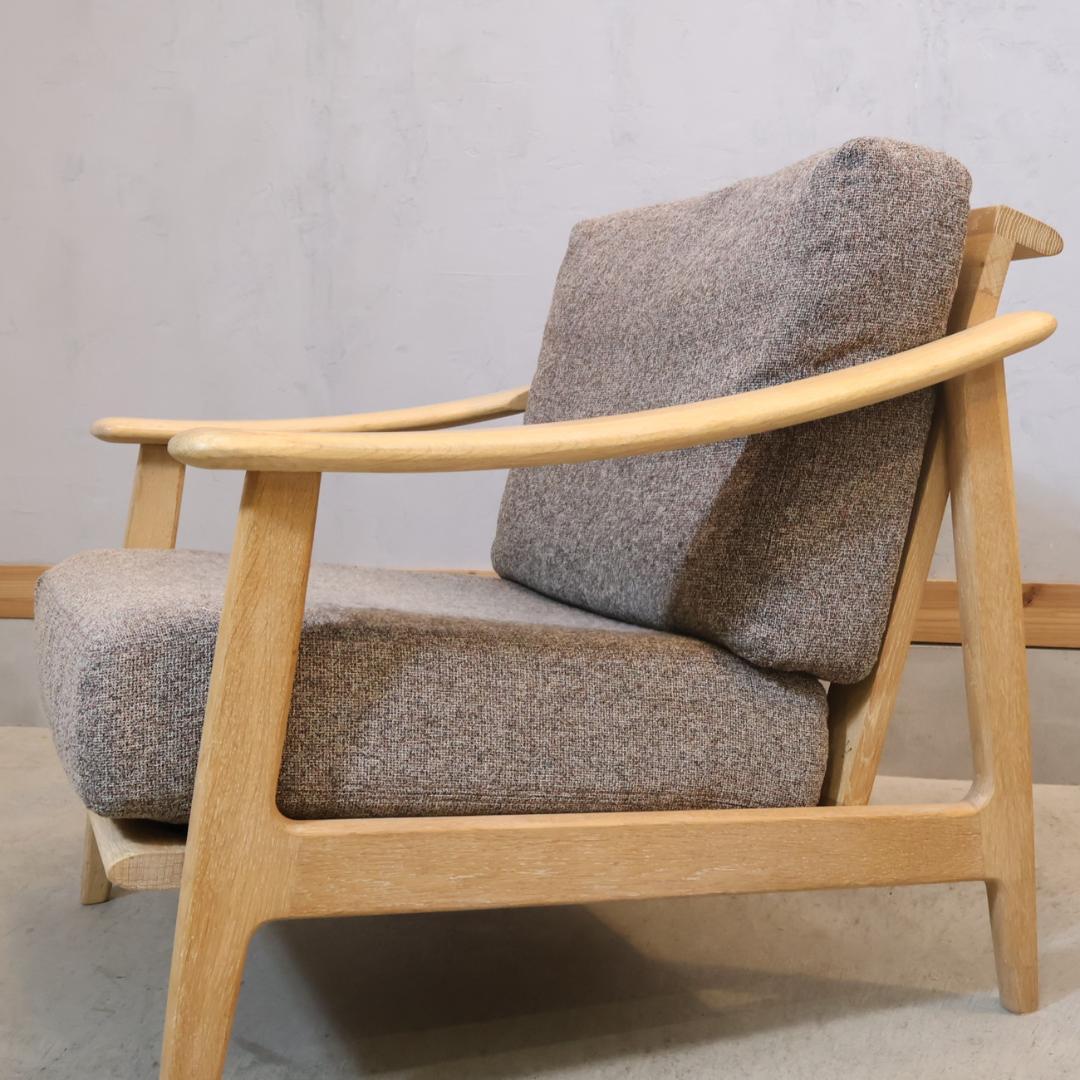 SHIGIYAMA シギヤマ クロスタイム オーク材 1人掛けソファ シングル