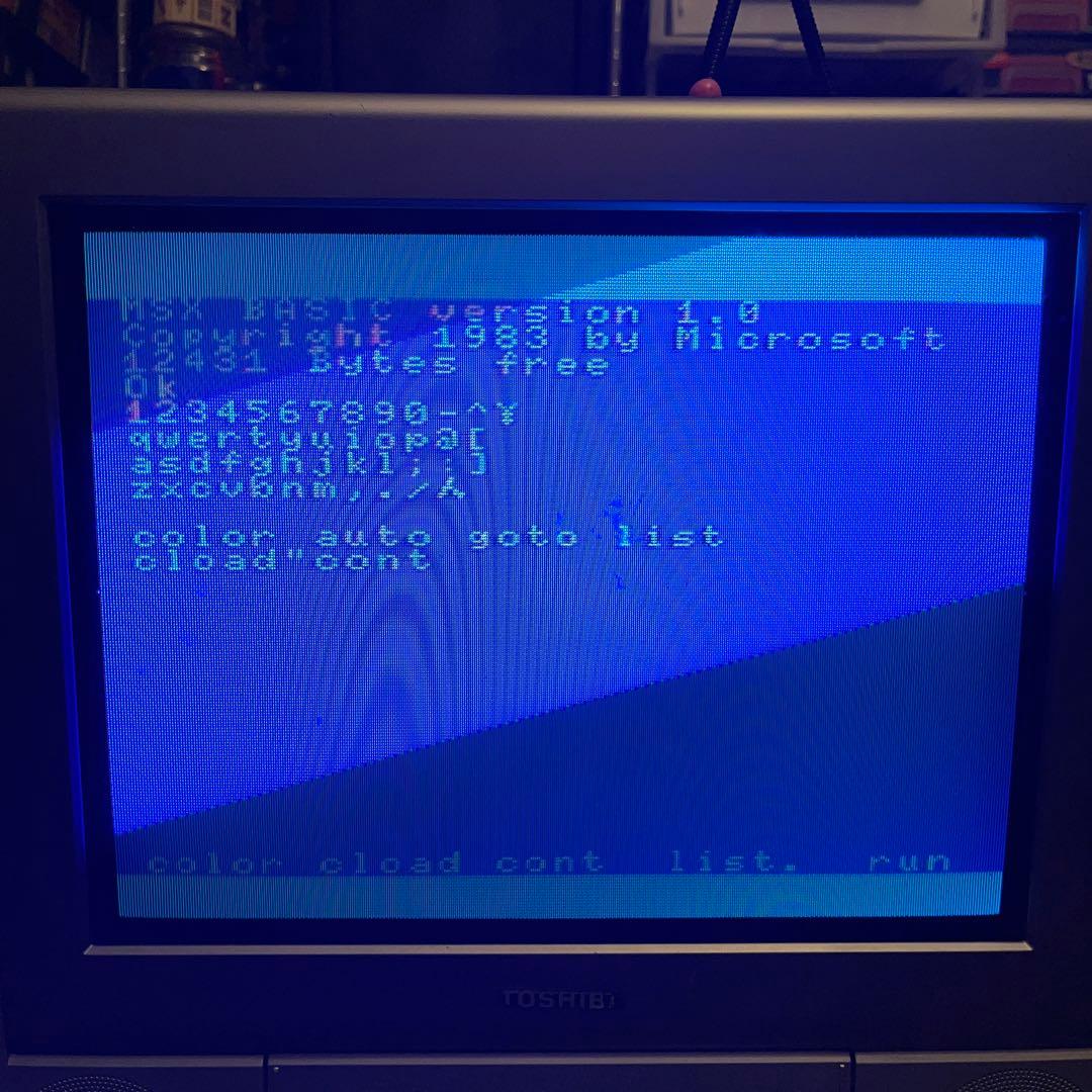 MSX本体中古 箱説なし オマケゲーム2本付き 動作確認済 CF-2000