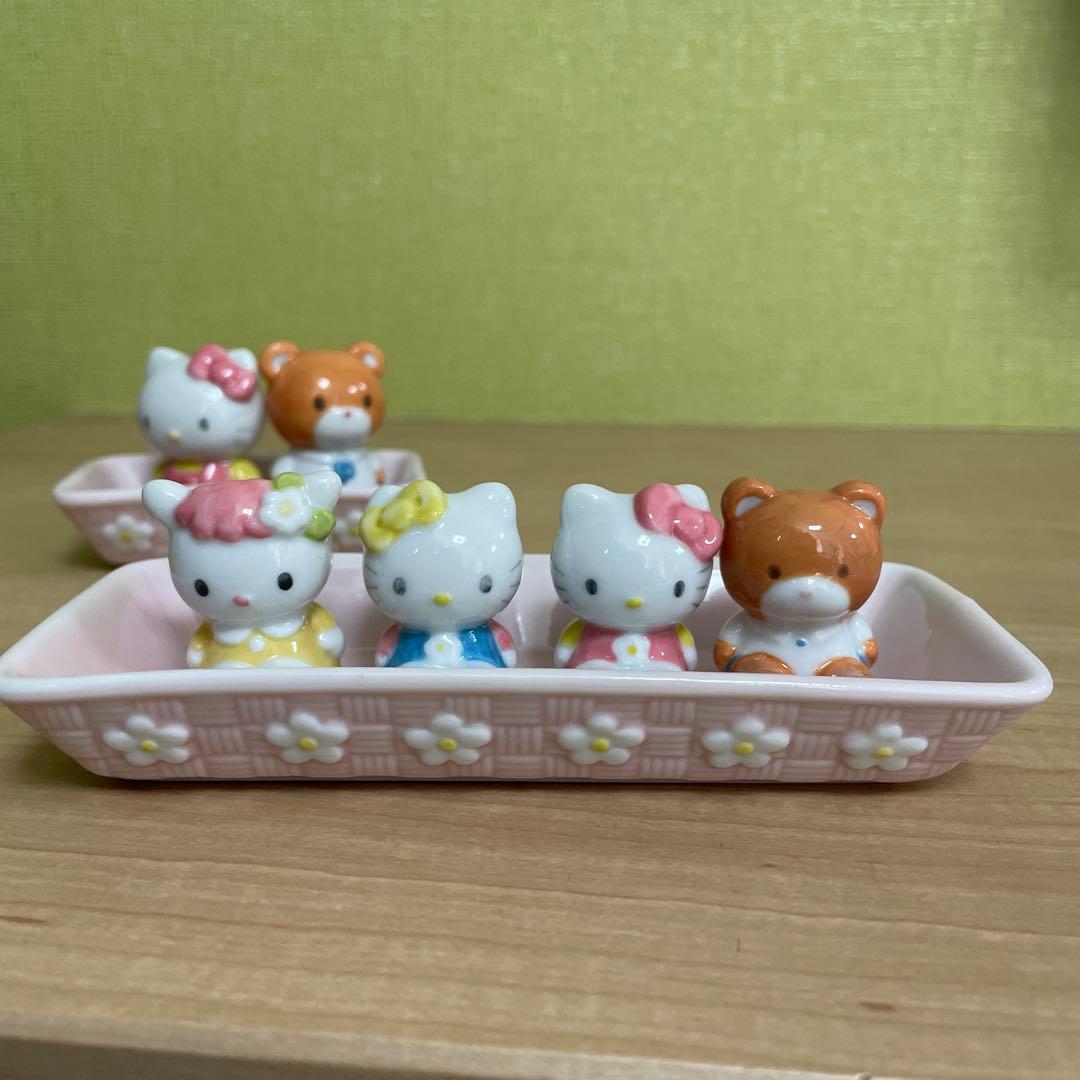 ハローキティ　希少　箸置き　調味料入れ　レア　レトロ　HELLO KITTY