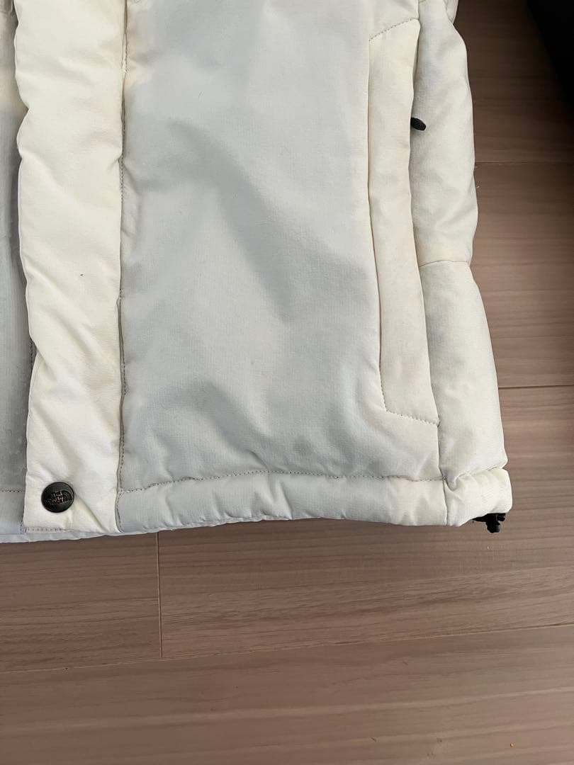 THE NORTH FACE ダウンジャケット S ホワイト/ブラック