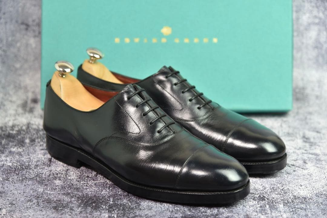 エドワードグリーン　チェルシー　7.5E　黒　202ラスト　シュークロス付属