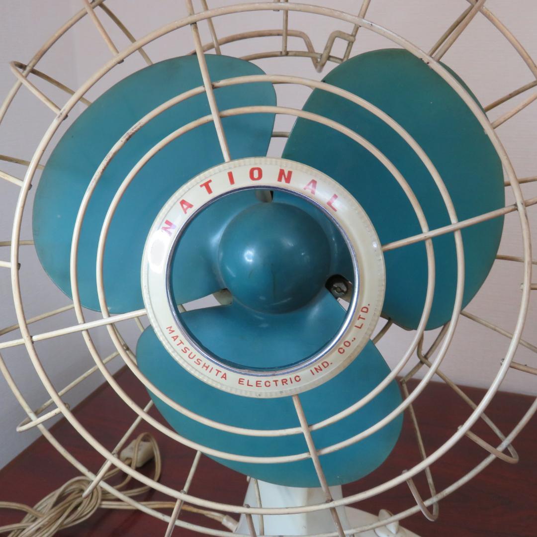 ナショナル レトロ 扇風機 T-5A 動作確認済み 25センチ