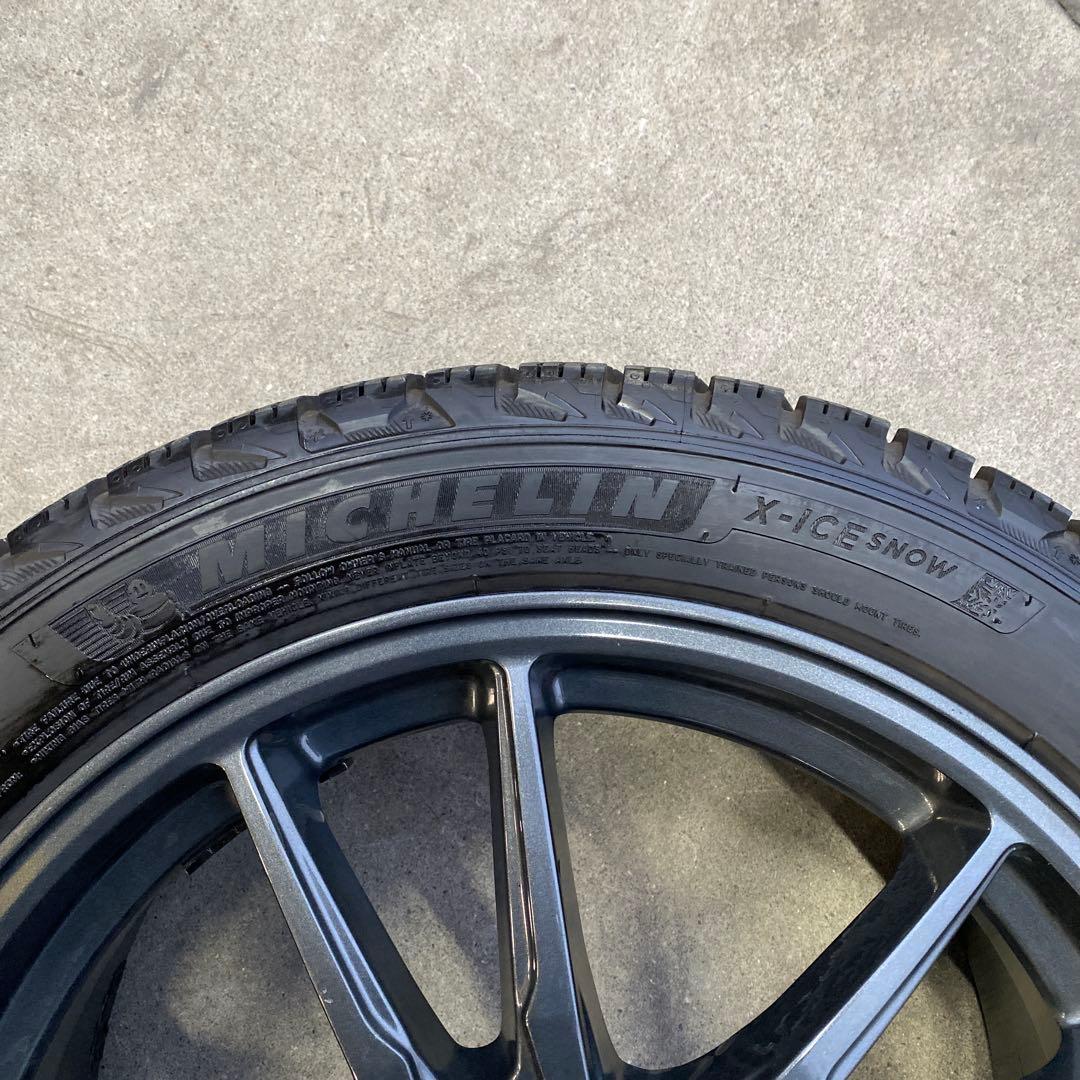 中古バリ溝ミシュランスタッドレスセット225/45R17 86、BRZ　カローラ