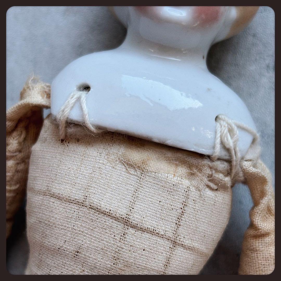 アンティーク　 ブロンド　チャイナヘッドドール ビスクドール