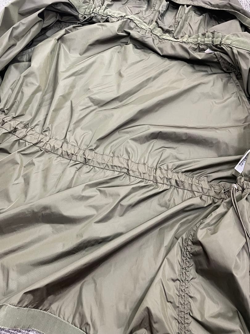 モンクレール　トレンチコート　レインコート　フリル　カーキ　モッズコート　0