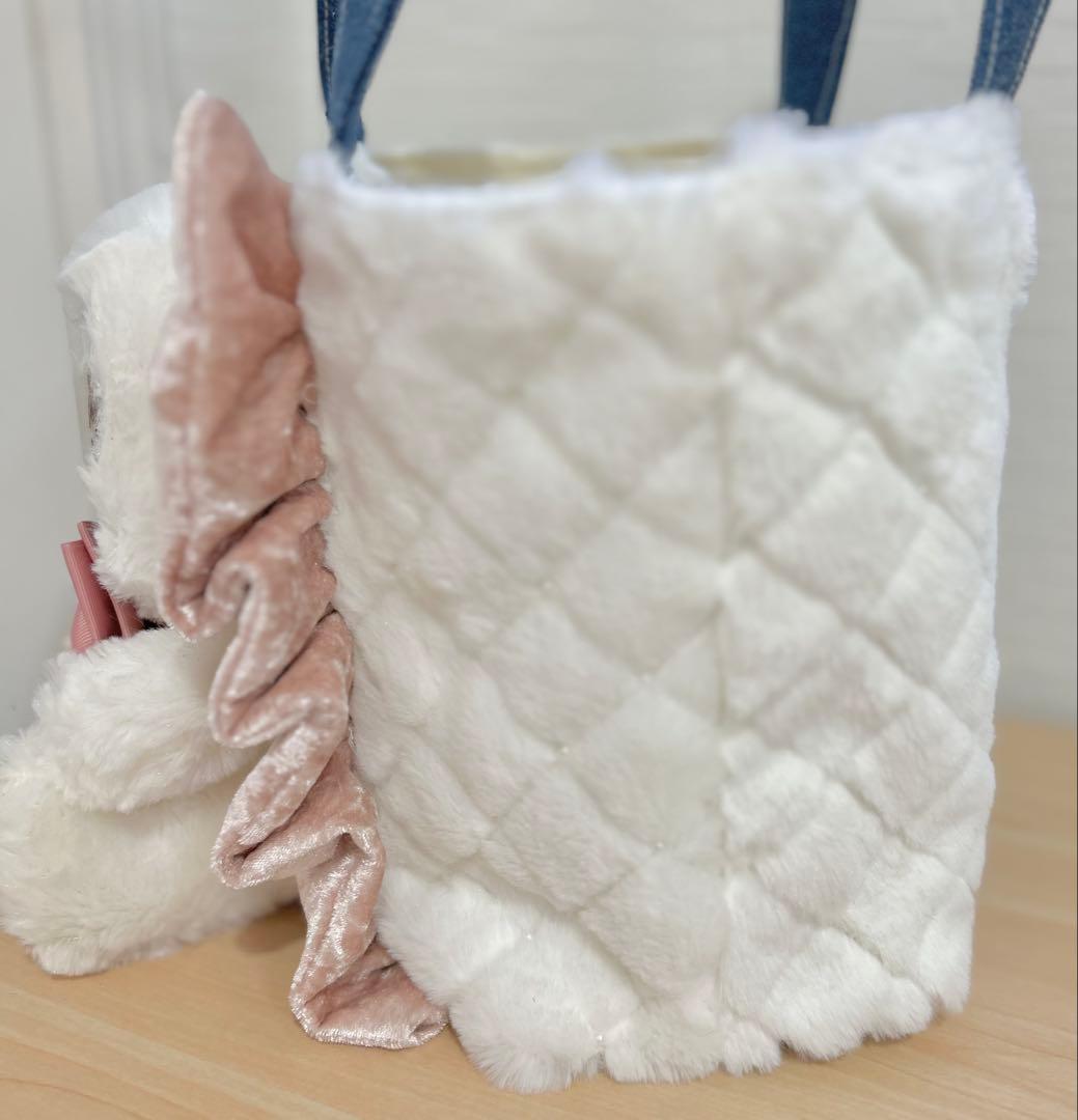 ル*ク様 コヤンイサムチョン 新作★ モコモコ リトルサンダートートバッグバッグ