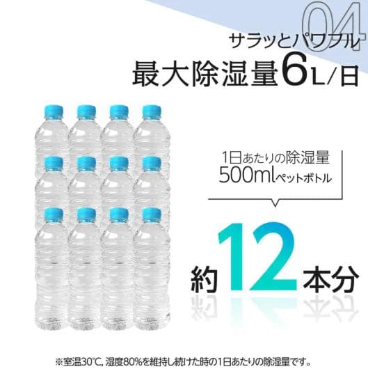 除湿機 １日最大6リットル除湿 コンプレッサー式 衣類乾燥対応 省エネ