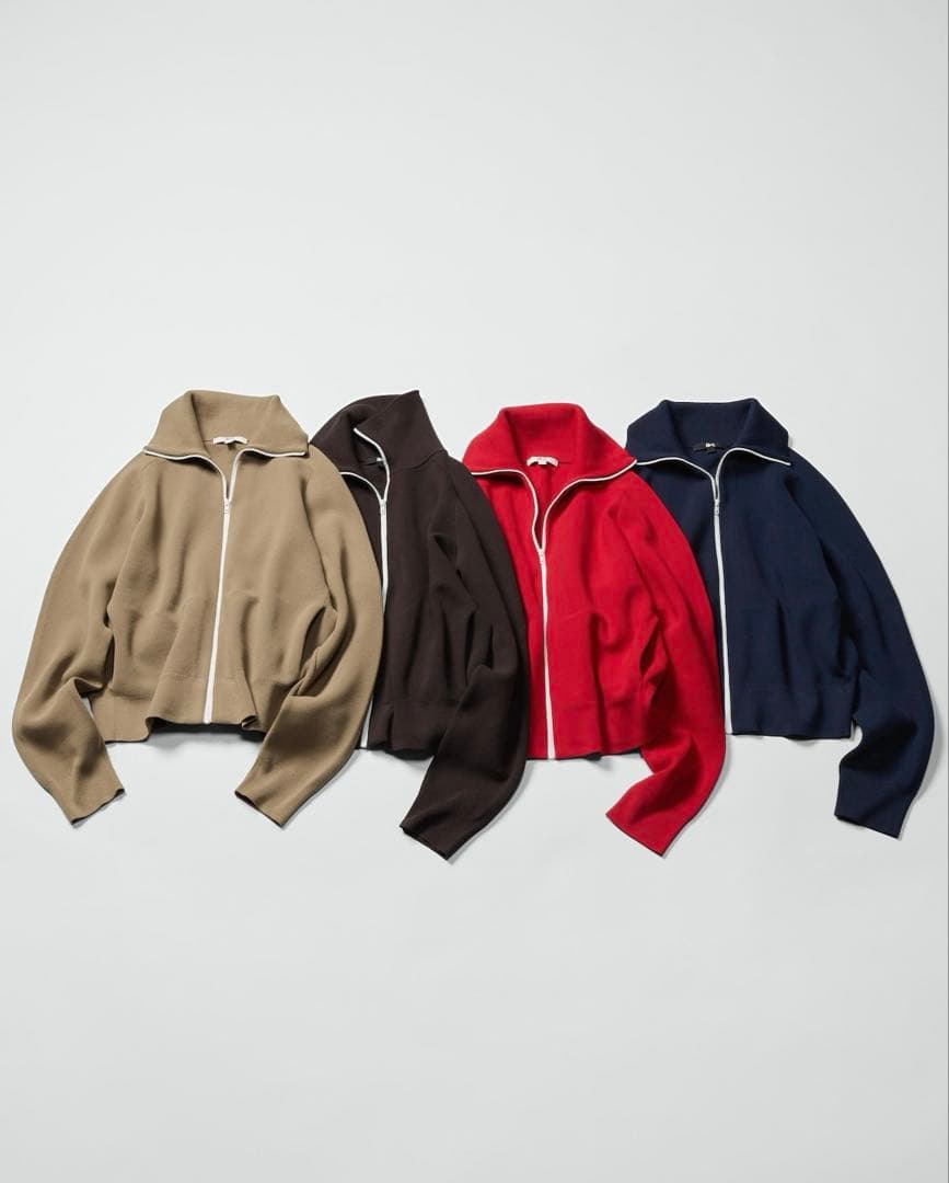 ユニクロC　ミラノリブフルジップカーディガン XXL