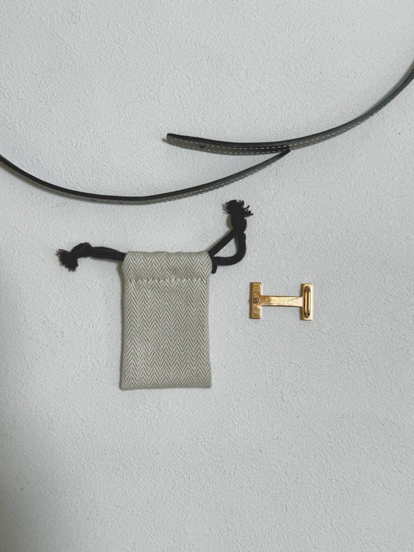 エルメス レザーベルト　Hバックル　箱付き　美品