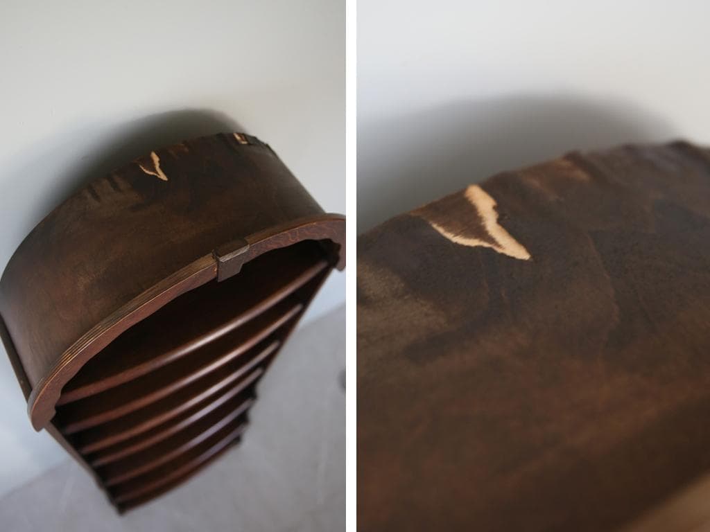 英国アンティーク木製ブックシェルフ/本棚/ラック/飾り棚キャビネット(91-36