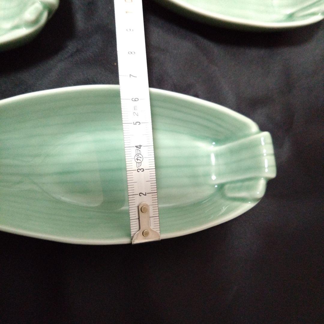 新品 有田焼 深川製磁 百年庵 笹型 銘々皿5個　お祝い