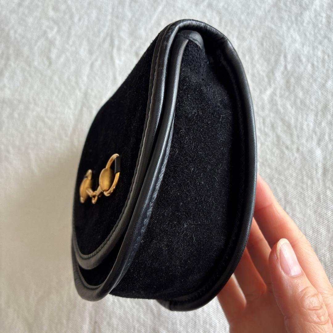 【ベルト無し・バッグのみ】 GUCCI ホースビット・ウエストバッグ　ブラック