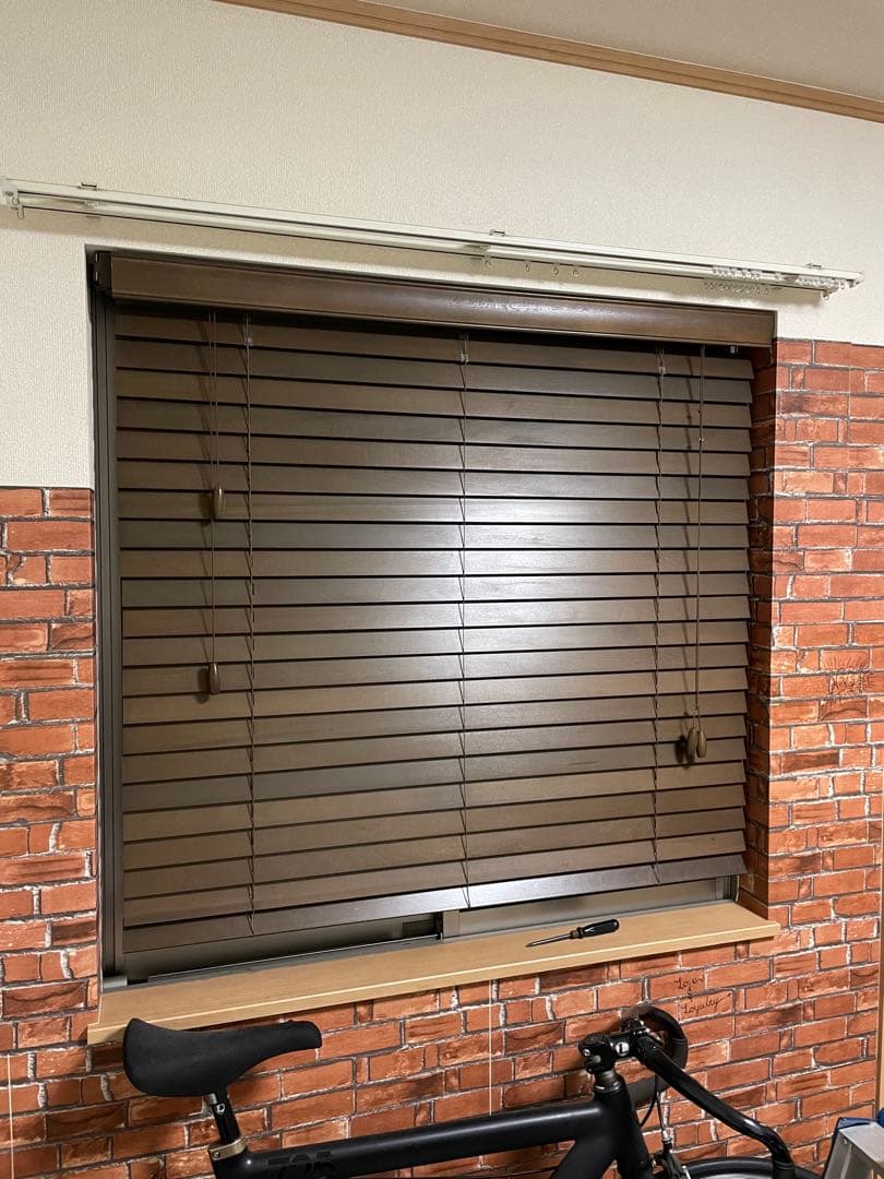 木製ブラインド幅110x高さ100cm
