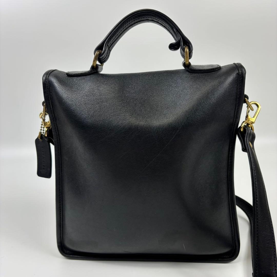 超希少！オールドコーチ　2way　ショルダーバッグ　黒　アメリカ製　ステーション