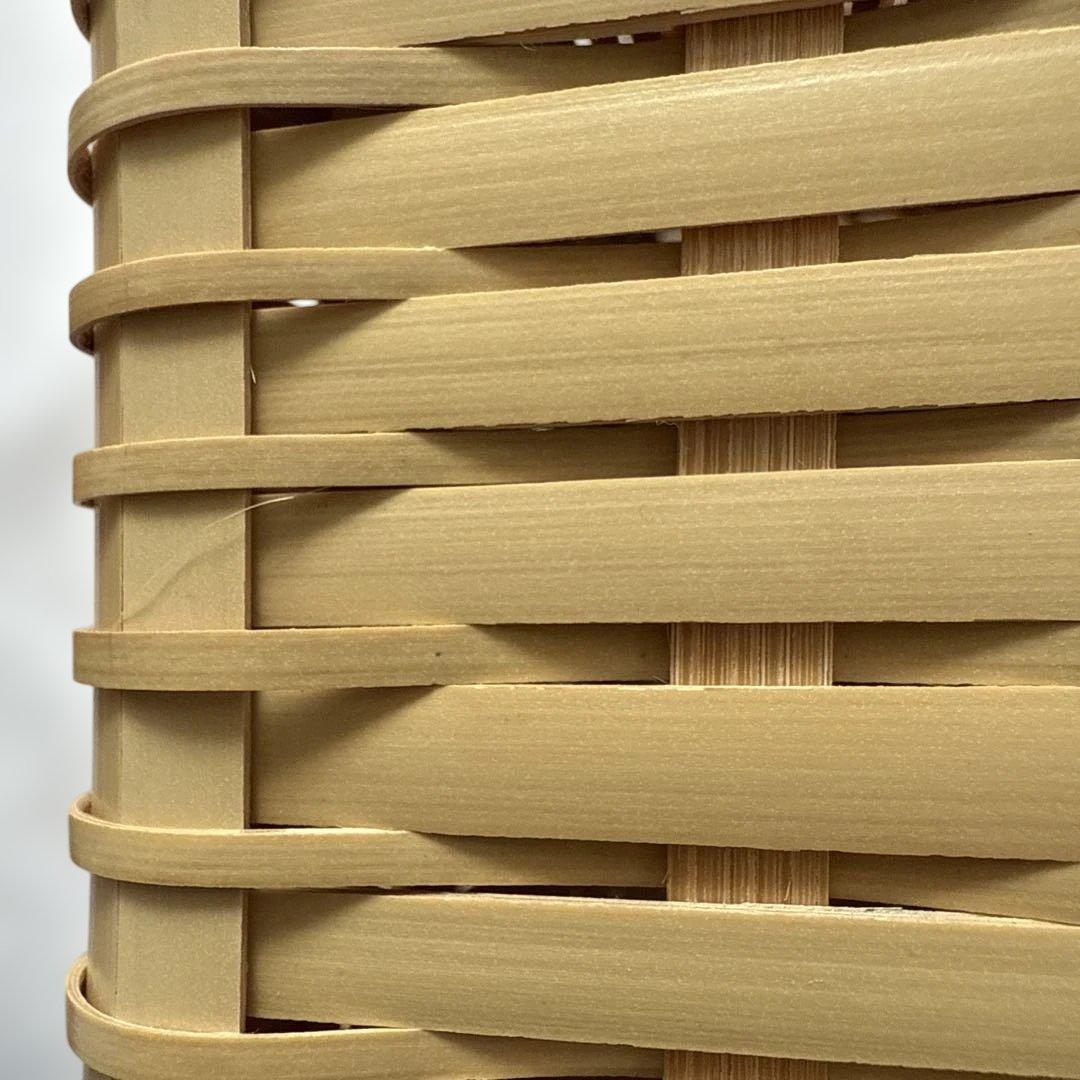 松田由紀 角物 蓋付き 竹かご 竹籠　バスケット