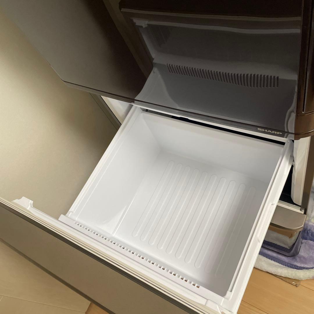 SHARP シャープ 冷蔵庫 350L SJ-PW35A-T ダークブラウン