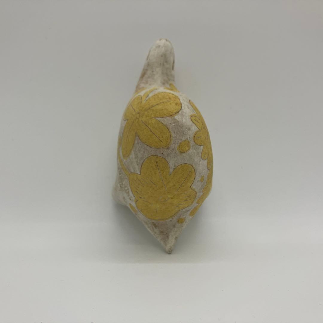 鹿児島睦　亀　置物　イエロー