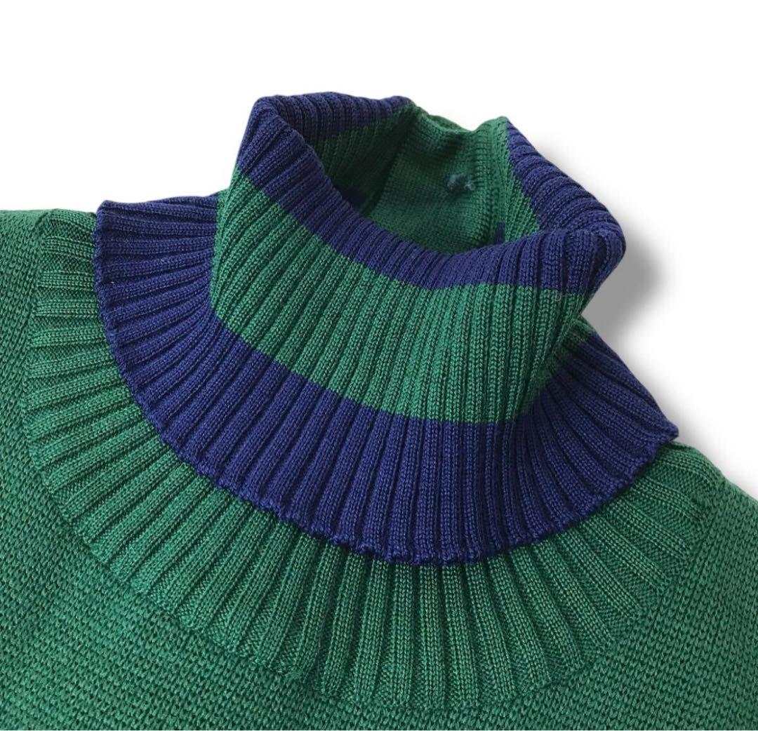 【希少】CHANEL 1990 シャネル　ウール ニット　ワンピース　タートル