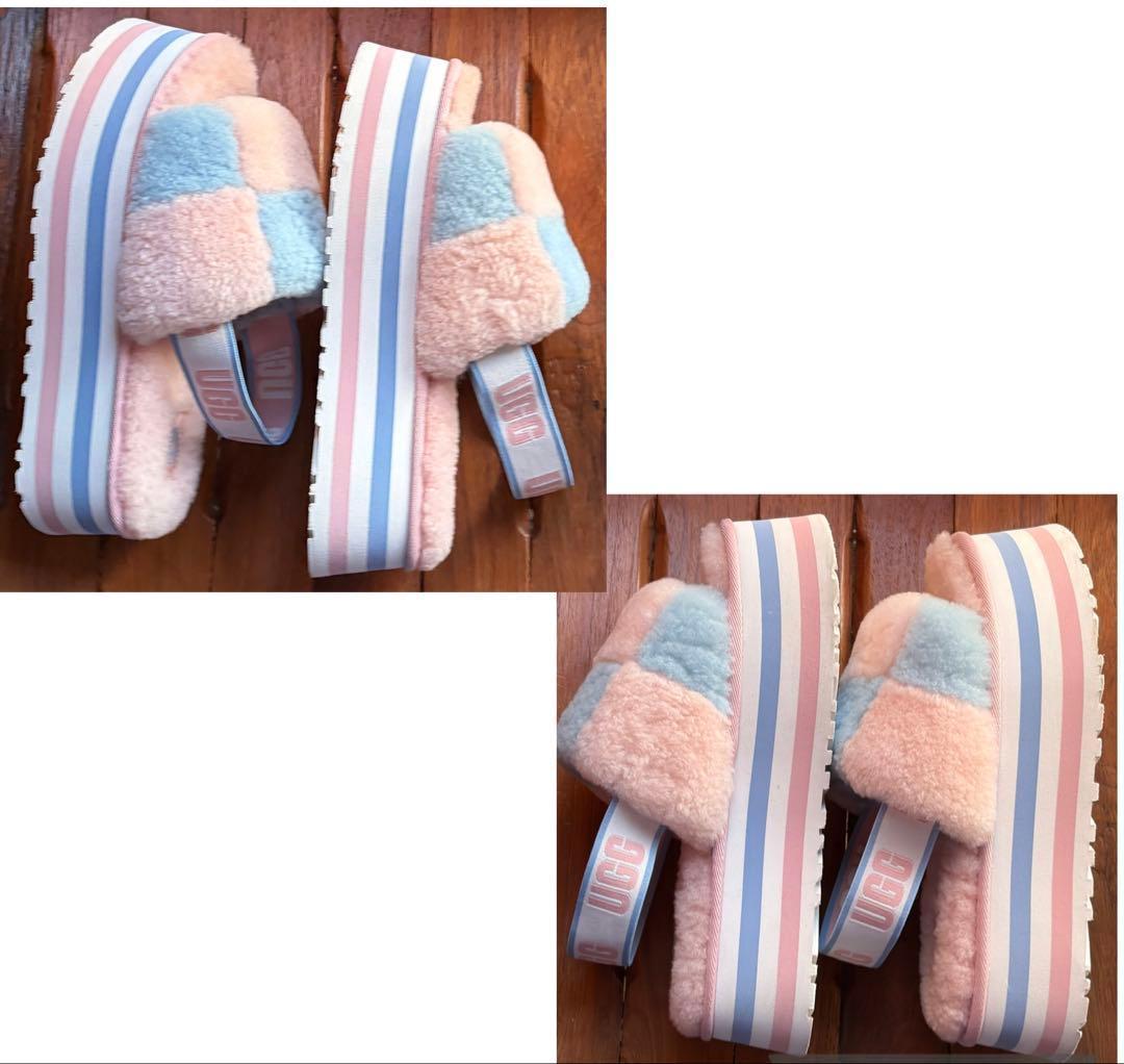 超激レア・超入手困難✨②美品✨24.5～25素足✨UGG✨ディスコ チェッカー