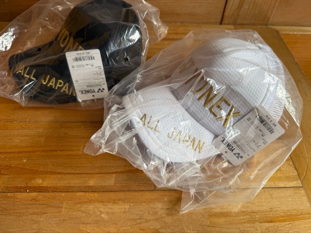 ヨネックス キャップ オールジャパン大会限定2023 黒金.白金 新品2個セット