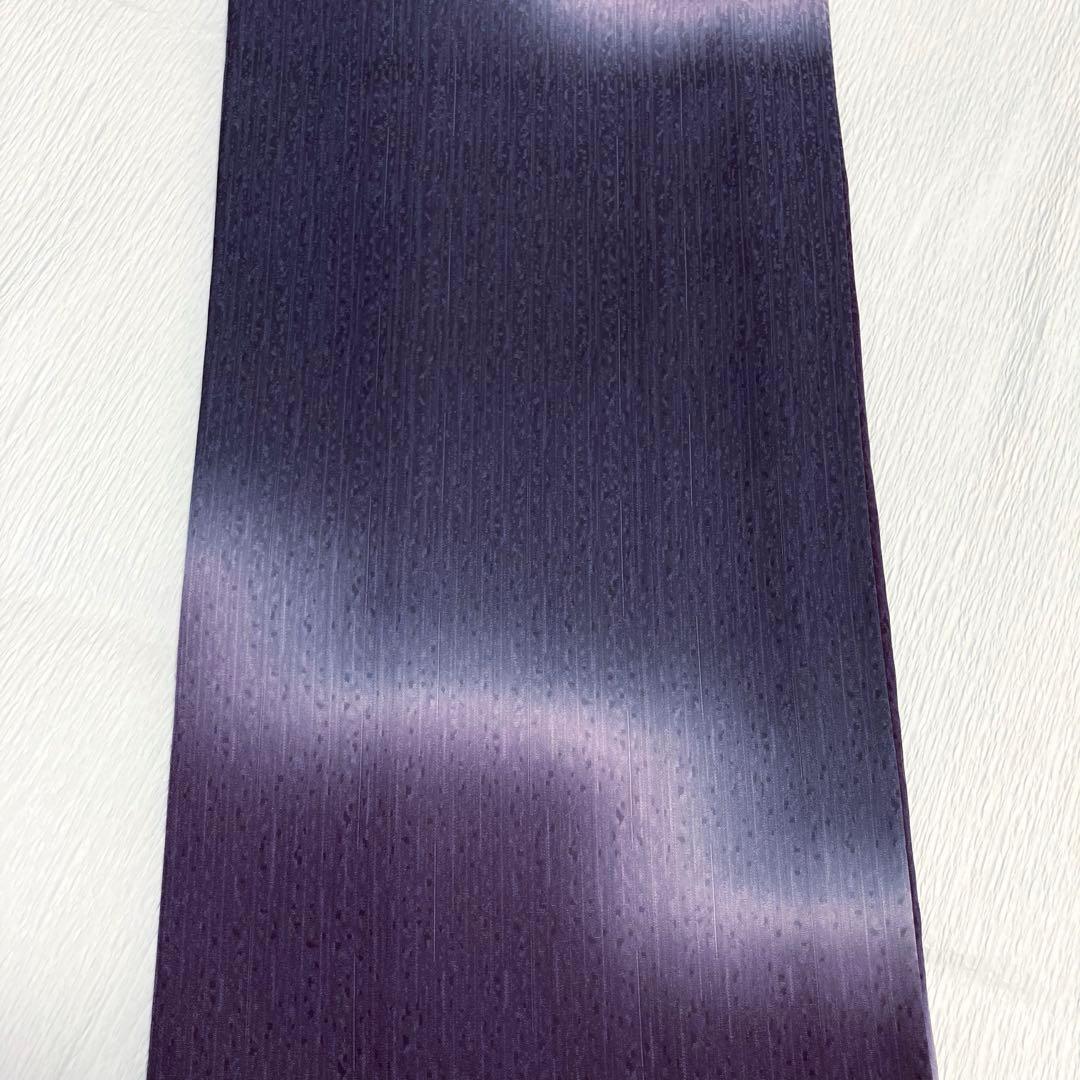 【美品✨】東レシルック　洗える着物　小紋　ぼかし染め　紫みの暗い灰　暗い灰紫F3