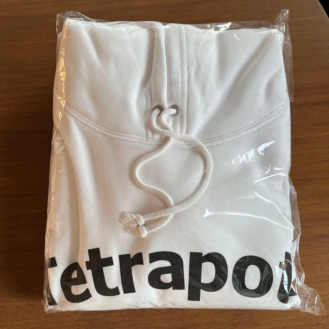 新品未使用　テトラポッツ ホワイトパーカー スウェットXXL 美品