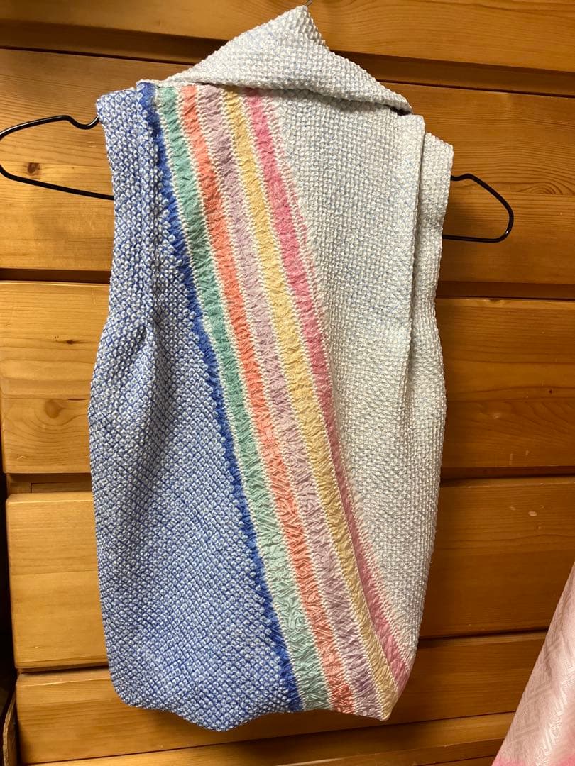 藤娘きぬたや　正絹　総絞り被布　髪飾り　Ｂ