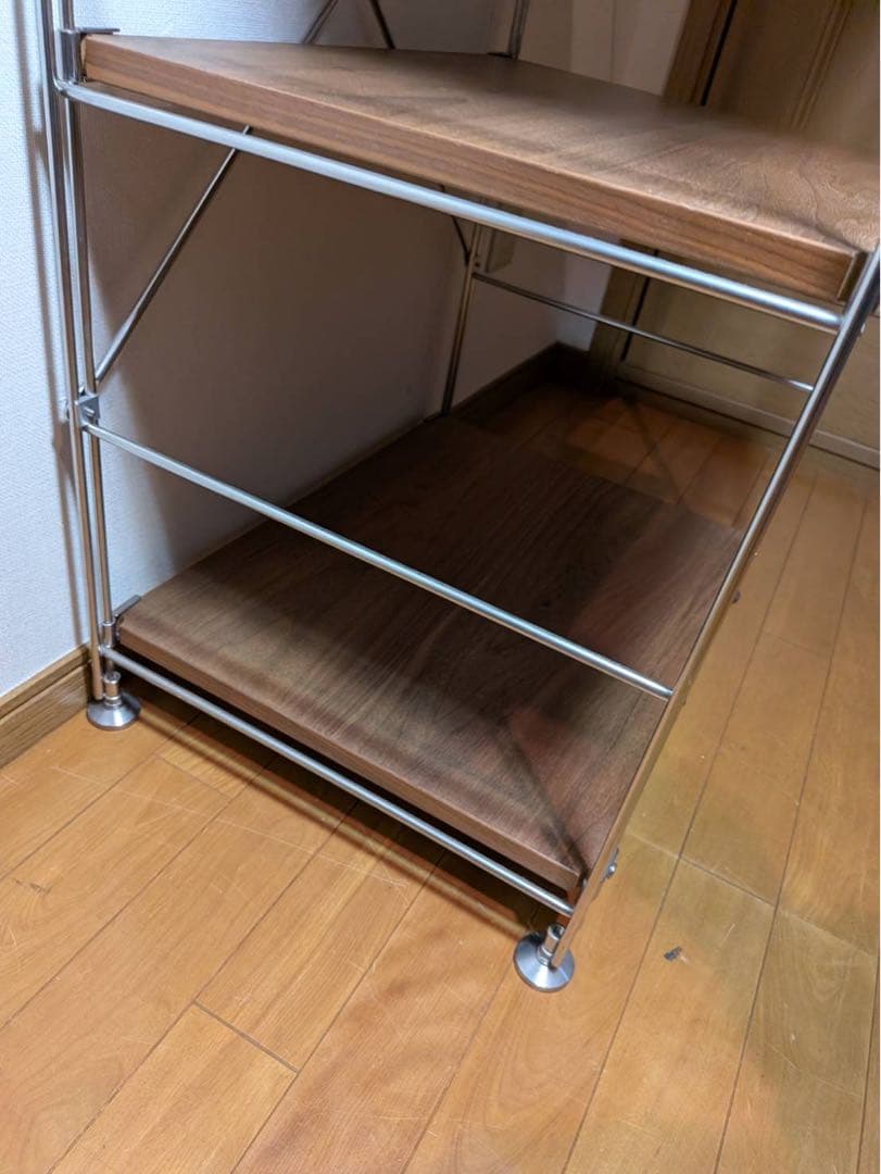 ■どれみそ■無印 ステンレスユニットシェルフ 棚 収納 ワードローブ