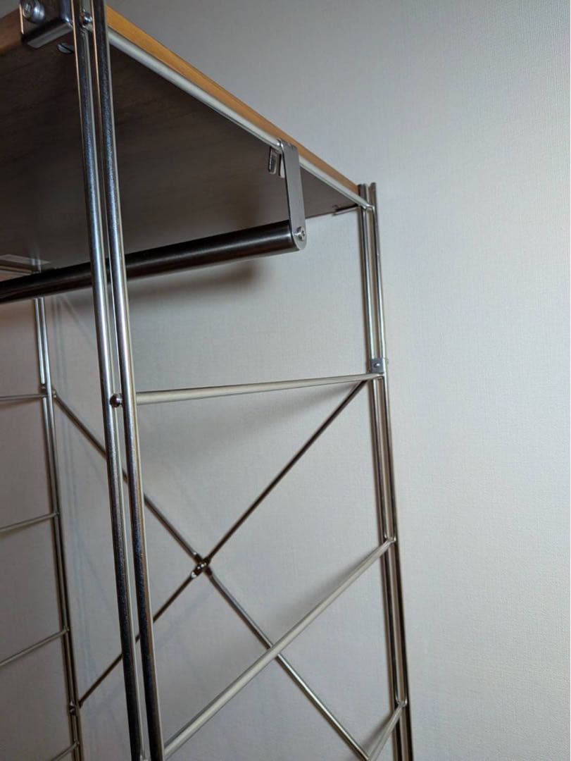 ■どれみそ■無印 ステンレスユニットシェルフ 棚 収納 ワードローブ