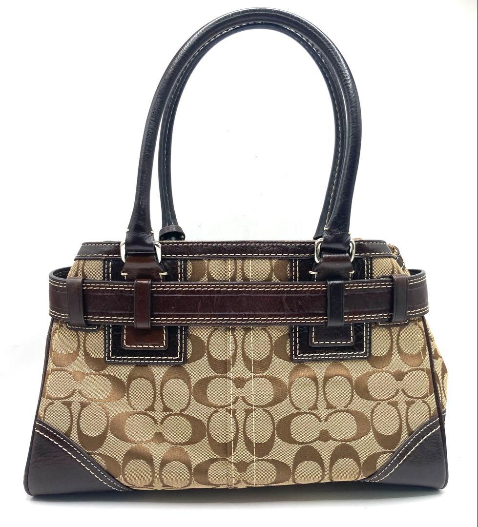 B コーチ　COACH. ハンドバッグ ベージュ/ブラウン　10245