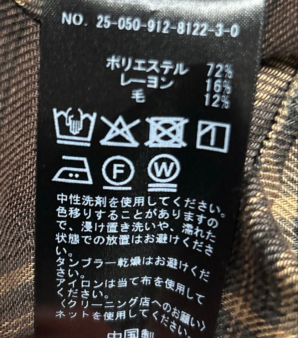 【未使用】値下げ可　SLOBE IENA ビエラチェックルーズシャツ　ブラウン