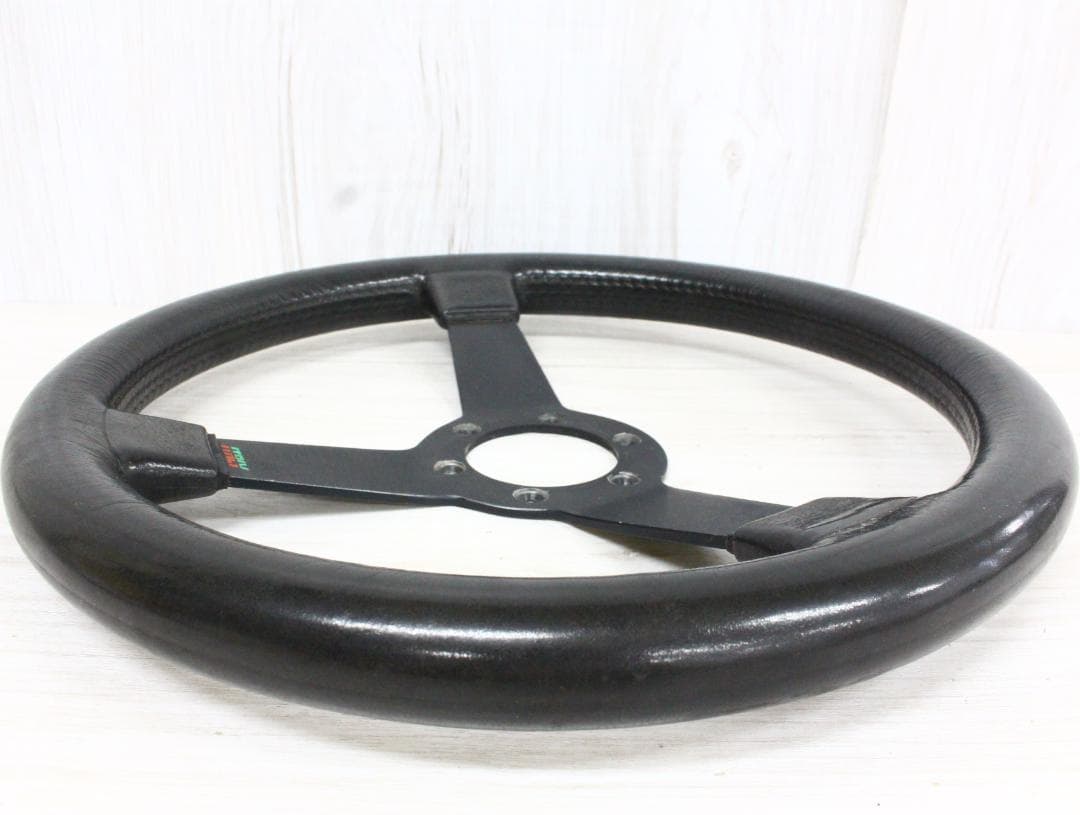 ▲希少 ヴィンテージ ステアリング レザー イタリア製