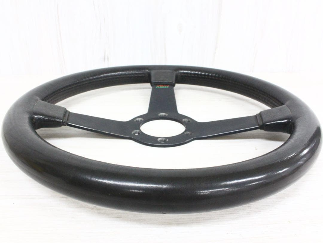 ▲希少 ヴィンテージ ステアリング レザー イタリア製