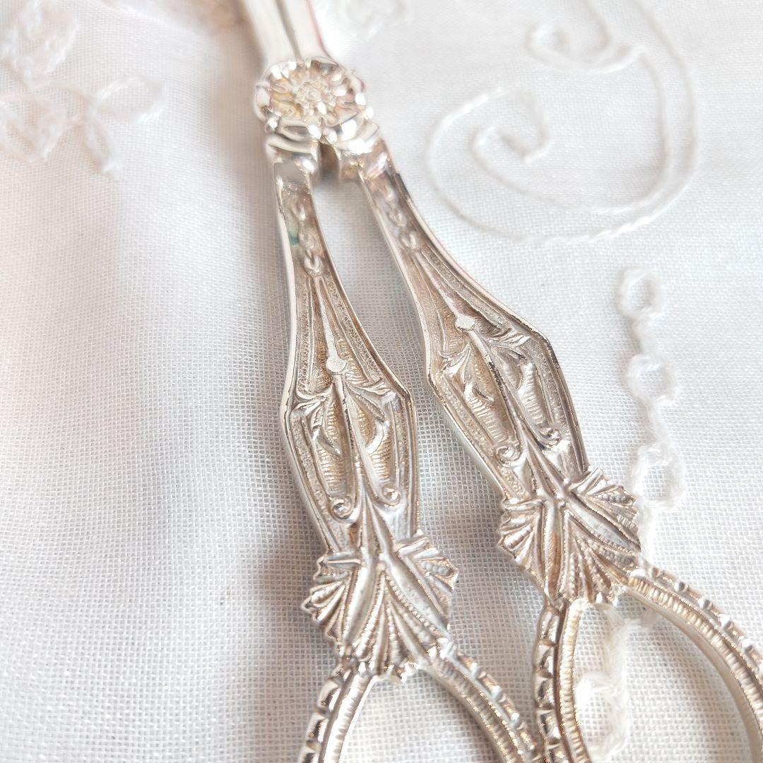 マッピング＆ウエッブ　グレープシザー　シルバープレート　アンティーク　イギリス