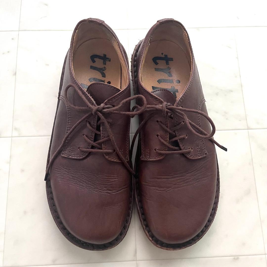 トリッペン スプリント レースアップ シューズ 36 23cm ブラウン