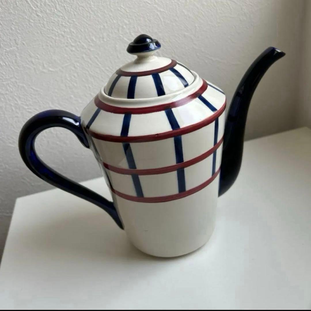 クレイユモントロー　HBCM Béarnバスク柄　コーヒーポット　ティーポット