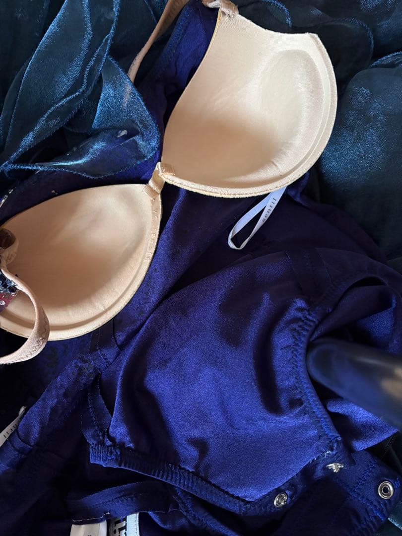 最終大幅セール❣️社交ダンスドレス　ジャンティ Ｍ　ネイビー