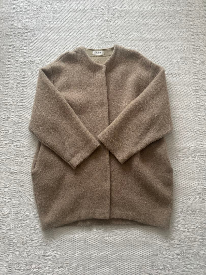 machatt ラクーンニットコート