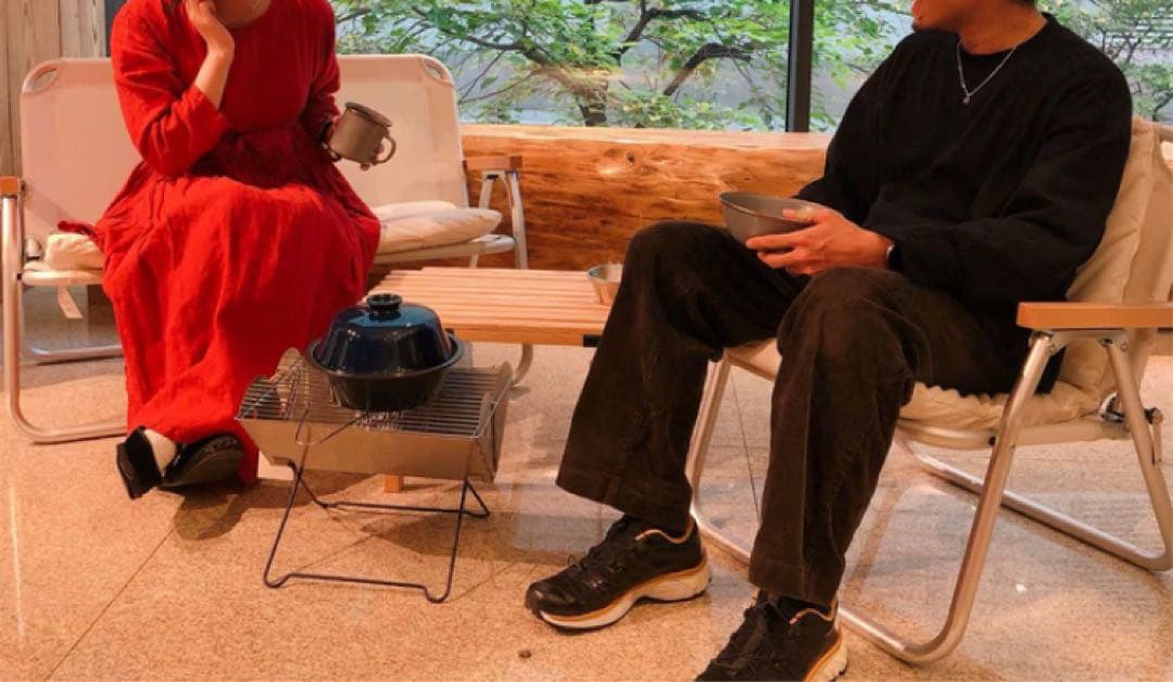 無印良品 MUJI アルミ 折りたたみベンチ チェア　無印良品　廃盤商品　レア