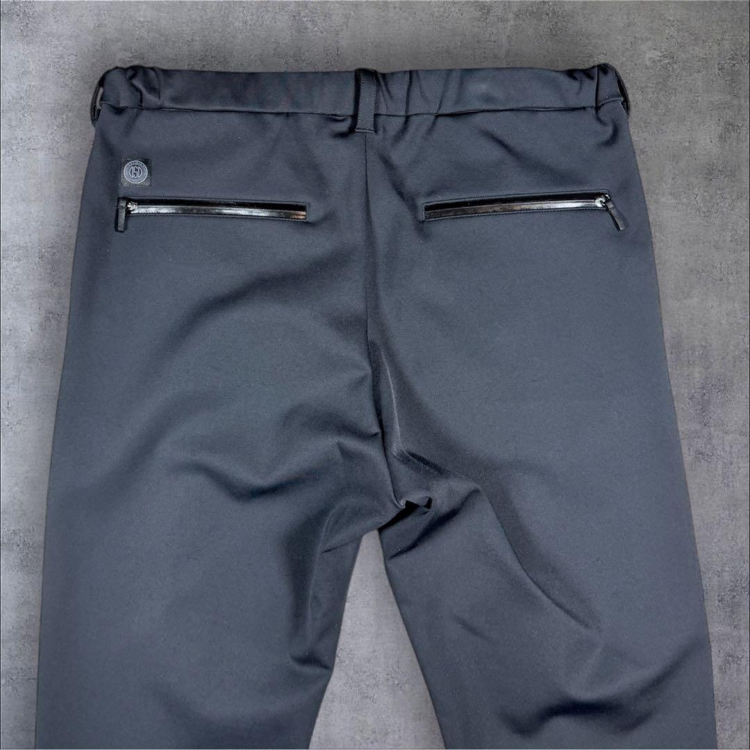 美品 定価5万円弱OBSIDIANオブシディアン ダブル ニット ゴルフ パンツ