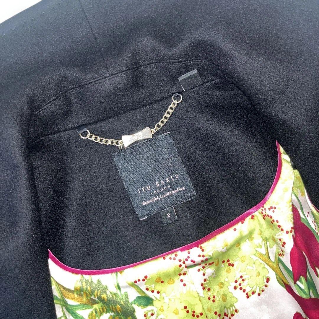 極美品　未使用　Ted baker ラップコート　カシミヤ混　ベルト　Aライン